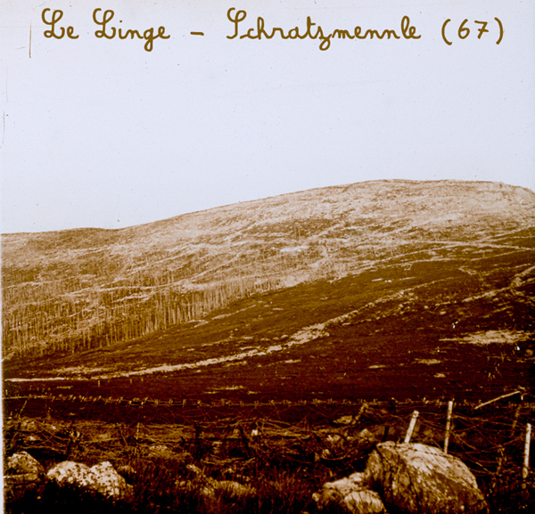 Diapos de la guerre de 1914/1918 - le Linge - Schrartmennle